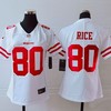 San Francisco 49ers Jerry Rice #80 Nfl 2020 White Womens Jersey - Robokeg