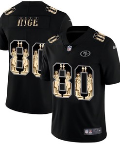 San Francisco 49ers Jerry Rice #80 Statue Of Liberty 2020 Nfl Black Jersey Jersey - Robokeg