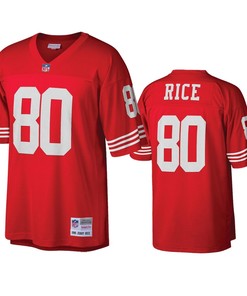 San Francisco 49ers Jerry Rice Scarlet Legacy Replica Jersey - Robokeg