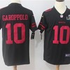 San Francisco 49ers Jimmy Garoppolo #10 2020 Nfl Black Jersey Jersey - Robokeg
