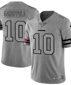 San Francisco 49ers Jimmy Garoppolo #10 2020 Nfl Grey Jersey Jersey - Robokeg