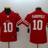 San Francisco 49ers Jimmy Garoppolo #10 2020 Nfl Red Jersey Jersey - Robokeg