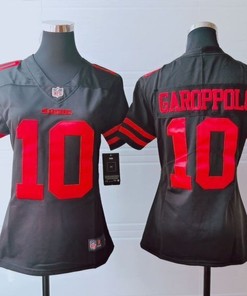 San Francisco 49ers Jimmy Garoppolo #10 Nfl 2020 Dark Brown Womens Jersey - Robokeg