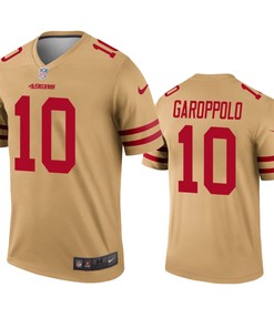 San Francisco 49ers Jimmy Garoppolo Gold Inverted Legend Jersey - Robokeg