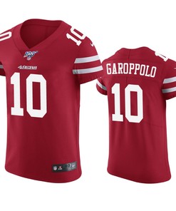 San Francisco 49ers Jimmy Garoppolo Scarlet 100th Season Vapor Elite Jersey - Robokeg