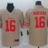 San Francisco 49ers Joe Montana #16 2020 Nfl Golden Jersey Jersey - Robokeg