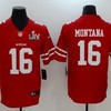 San Francisco 49ers Joe Montana #16 2020 Nfl Red Jersey Jersey - Robokeg