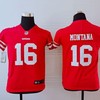 San Francisco 49ers Joe Montana #16 Nfl 2020 Red Orange Jersey - Robokeg