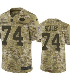 San Francisco 49ers Joe Staley Jersey Nfl Camo Salute To Service - Robokeg