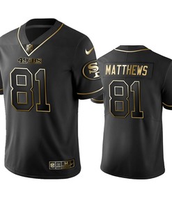 San Francisco 49ers Jordan Matthews Black Golden Edition 2019 Vapor Limited Jersey - Mens - Robokeg