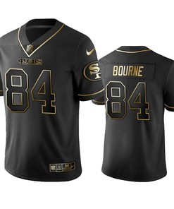 San Francisco 49ers Kendrick Bourne Black Golden Edition 2019 Vapor Untouchable Limited Jersey - Mens - Robokeg