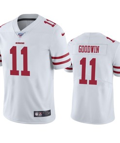 San Francisco 49ers Marquise Goodwin White 100th Season Vapor Limited Jersey - Robokeg