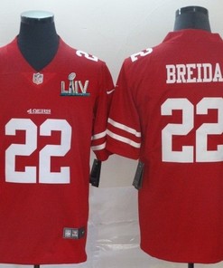 San Francisco 49ers Matt Breida #22 2020 Nfl Red Jersey Jersey - Robokeg