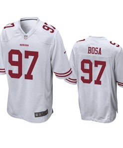 San Francisco 49ers Nick Bosa 2019 Nfl Draft White Game Jersey - Robokeg
