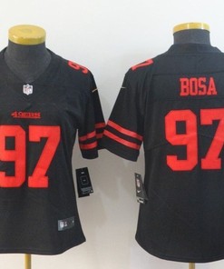 San Francisco 49ers Nick Bosa #97 2020 Nfl Black Womens Jersey Jersey - Robokeg