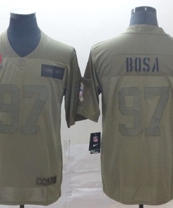 San Francisco 49ers Nick Bosa #97 2020 Nfl Camo Jersey Jersey - Robokeg