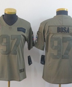 San Francisco 49ers Nick Bosa #97 2020 Nfl Camo Womens Jersey Jersey - Robokeg