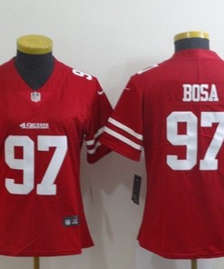 San Francisco 49ers Nick Bosa #97 2020 Nfl Red Womens Jersey Jersey - Robokeg