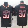 San Francisco 49ers Nick Bosa #97 American Flag 2020 Nfl Black Jersey Jersey - Robokeg