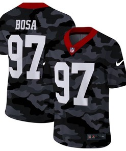 San Francisco 49ers Nick Bosa #97 Nfl 2020 Camo Black Jersey - Robokeg