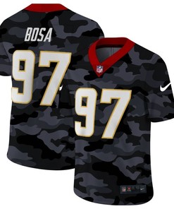 San Francisco 49ers Nick Bosa #97 Nfl 2020 Camo Jersey - Robokeg