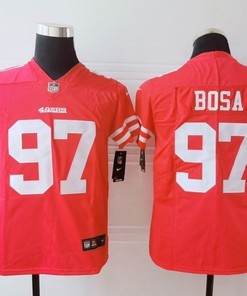 San Francisco 49ers Nick Bosa #97 Nfl 2020 Dark Pink Jersey - Robokeg