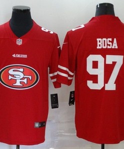San Francisco 49ers Nick Bosa #97 Nfl 2020 Red Orange Jersey - Robokeg