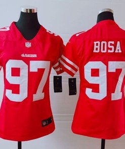 San Francisco 49ers Nick Bosa #97 Nfl 2020 Red Womens Jersey - Robokeg
