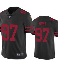 San Francisco 49ers Nick Bosa Black 100th Season Vapor Limited Jersey - Robokeg