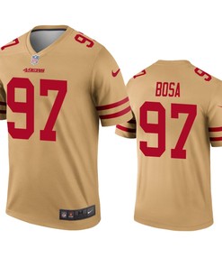 San Francisco 49ers Nick Bosa Gold Inverted Legend Jersey - Robokeg