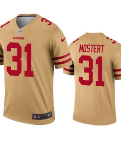 San Francisco 49ers Raheem Mostert Gold Inverted Legend Jersey - Robokeg