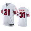 San Francisco 49ers Raheem Mostert White Color Rush Legend Jersey - Robokeg