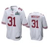 San Francisco 49ers Raheem Mostert White Super Bowl Liv Game Jersey - Robokeg