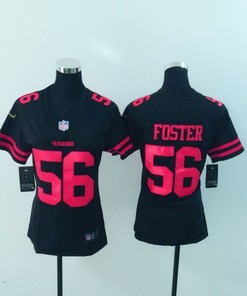San Francisco 49ers Reuben Foster #56 Nfl 2020 Black Womens Jersey - Robokeg
