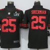 San Francisco 49ers Richard Sherman #25 2020 Nfl Black Jersey Jersey - Robokeg