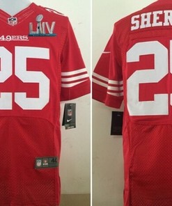 San Francisco 49ers Richard Sherman #25 Super Bowl Liv 2020 Nfl Red Jersey Jersey - Robokeg