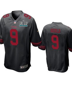 San Francisco 49ers Robbie Gould Black Super Bowl Liv Game Jersey - Robokeg