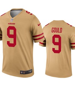 San Francisco 49ers Robbie Gould Gold Inverted Legend Jersey - Robokeg