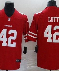San Francisco 49ers Ronnie Lott #42 Nfl 2020 Red Jersey - Robokeg