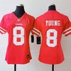 San Francisco 49ers Steve Young #8 Nfl 2020 Dark Pink Womens Jersey - Robokeg