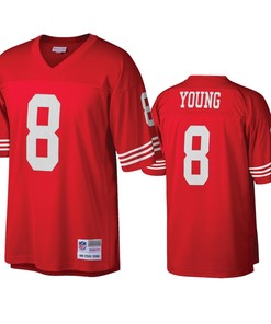San Francisco 49ers Steve Young Scarlet Legacy Replica Jersey - Robokeg