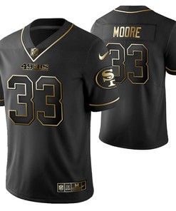 San Francisco 49ers Tarvarius Moore 33 2021 Nfl Golden Brandedition Black Jersey Gift For 49ers Fans - Robokeg
