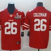 San Francisco 49ers Tevin Coleman #26 2020 Nfl Red Jersey Jersey - Robokeg