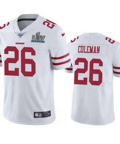 San Francisco 49ers Tevin Coleman White Super Bowl Liv Vapor Limited Jersey - Robokeg