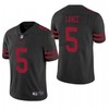 San Francisco 49ers Trey Lance #5 2021 Draft Nfl Black Jersey For Fans - Robokeg