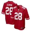 San Francisco 49ers Trey Sermon Scarlet 2021 Nfl Draft Pick Game Mens Jersey Gift For 49ers Fans - Robokeg