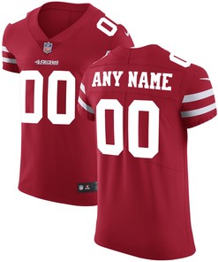 San Francisco 49ers Vapor Untouchable Custom Elite Jersey Scarlet Custom Jerseys Nfl - Robokeg