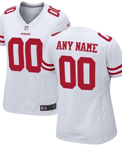 San Francisco 49ers Womens Custom Game Jersey White Custom Jerseys Nfl - Robokeg
