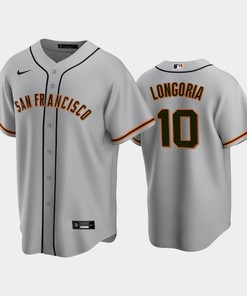 San Francisco Giants 10 Evan Longoria Gray Road Jersey - Robokeg