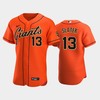 San Francisco Giants 13 Austin Slater Alternate Jersey Orange Jersey - Robokeg
